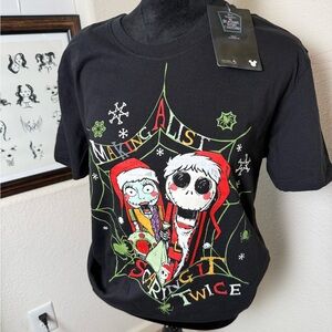 Nightmare‎ before Christmas making a list tee